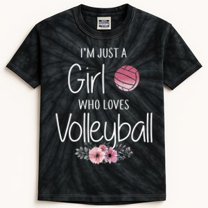 Just A Girl Who Loves Volleyball Gifts For Teen Girls, Women TShirt Kids Tie-Dye T-Shirt