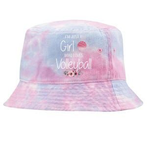 Just A Girl Who Loves Volleyball Gifts For Teen Girls, Women TShirt Tie-Dyed Bucket Hat