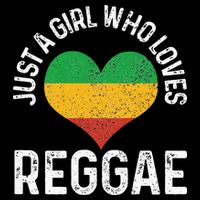 Just A Girl Who Loves Reggae Music Rastafari Rasta Gift Womens T-Shirt