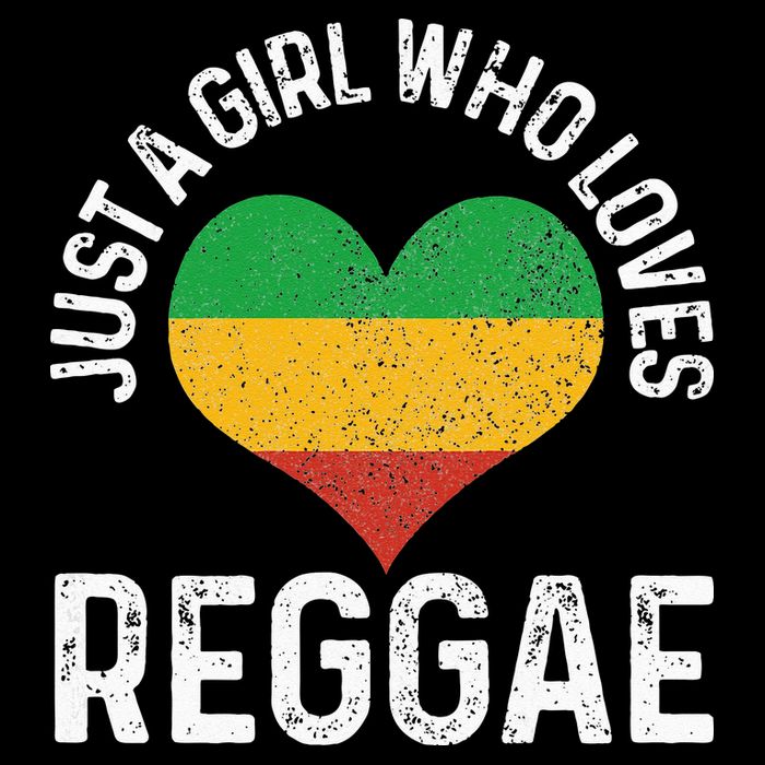 Just A Girl Who Loves Reggae Music Rastafari Rasta Gift Womens T-Shirt