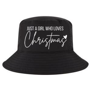 Just A Girl Who Loves Christmas Cool Comfort Performance Bucket Hat