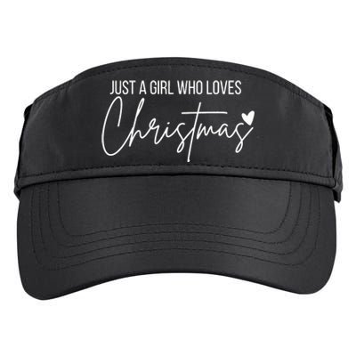 Just A Girl Who Loves Christmas Adult Drive Performance Visor