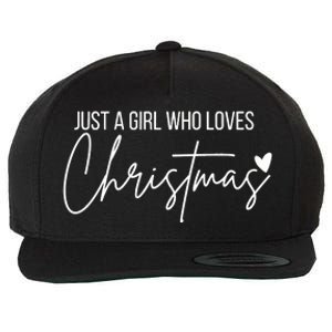 Just A Girl Who Loves Christmas Wool Snapback Cap