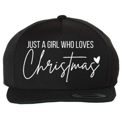 Just A Girl Who Loves Christmas Wool Snapback Cap