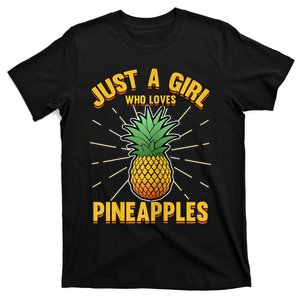 Just A Girl Who Loves Pineapple Cute Pineapple Teen T-Shirt