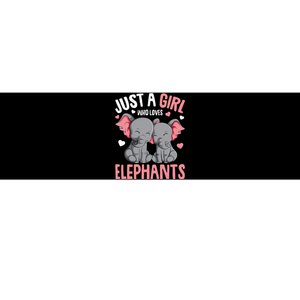 Just A Girl Who Loves Elephants Elephant Lover Bumper Sticker