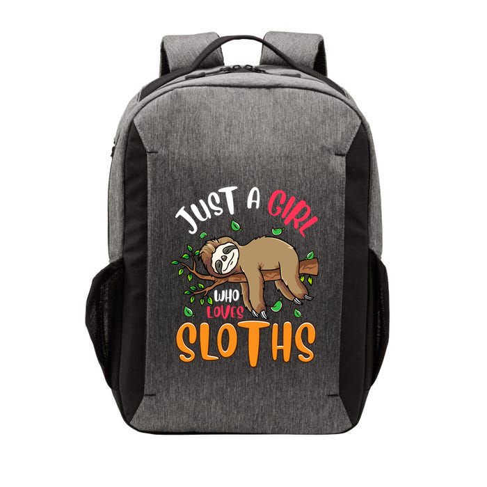 Just A Girl Who Loves Sloths Sloths For Girl Vector Backpack