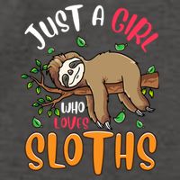 Just A Girl Who Loves Sloths Sloths For Girl Vector Backpack