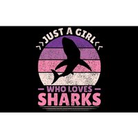 Just A Girl Who Loves Sharks Lover Shark Stuff Funny Shark Bumper Sticker