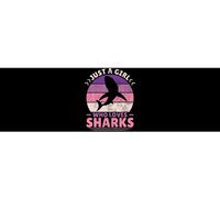 Just A Girl Who Loves Sharks Lover Shark Stuff Funny Shark Bumper Sticker