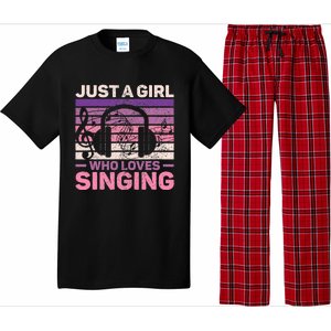 Just A Girl Who Loves Singing Women Music Lovers Teen Singer Pajama Set