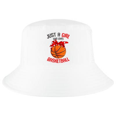 Just a Girl who Loves Basketball Cool Comfort Performance Bucket Hat