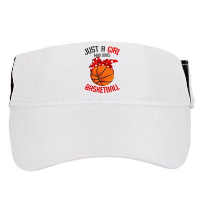 Just a Girl who Loves Basketball Adult Drive Performance Visor