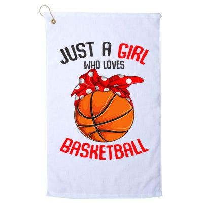 Just a Girl who Loves Basketball Golf Towel