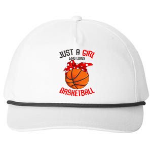 Just a Girl who Loves Basketball Snapback Five-Panel Rope Hat