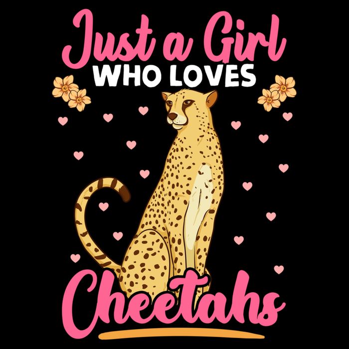 Just A Girl Who Loves Cheetahs African Savanna Zookeeper Gift Drawstring Bag