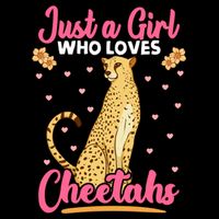 Just A Girl Who Loves Cheetahs African Savanna Zookeeper Gift Flatbill Hat