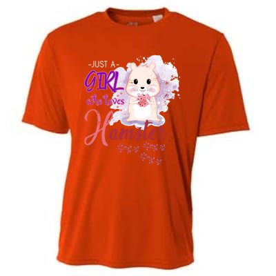 Just A Girl Who Loves Hamster Gift Cooling Performance Crew T-Shirt