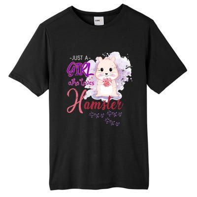 Just A Girl Who Loves Hamster Gift Tall Fusion ChromaSoft Performance T-Shirt