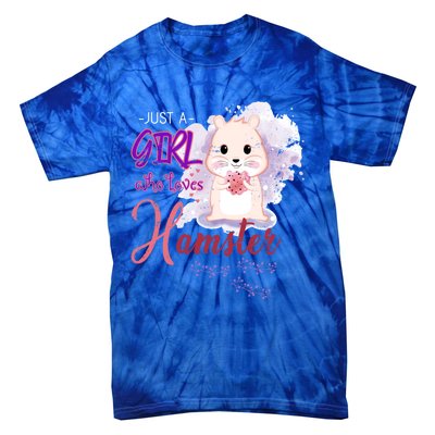 Just A Girl Who Loves Hamster Gift Tie-Dye T-Shirt