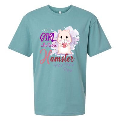 Just A Girl Who Loves Hamster Gift Sueded Cloud Jersey T-Shirt