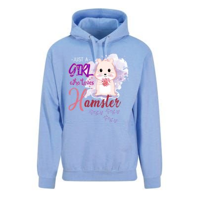 Just A Girl Who Loves Hamster Gift Unisex Surf Hoodie