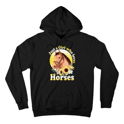 Just A Girl Who Loves Horses Riding Hoodie