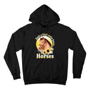 Just A Girl Who Loves Horses Riding Tall Hoodie