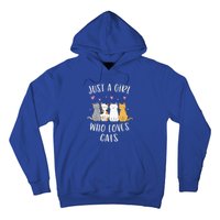 Just A Girl Who Loves Cats Cute Cat Lover Hoodie