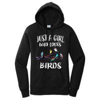 Just A Girl Who Loves Birds Birding Bird Watching Gift Women's Pullover Hoodie