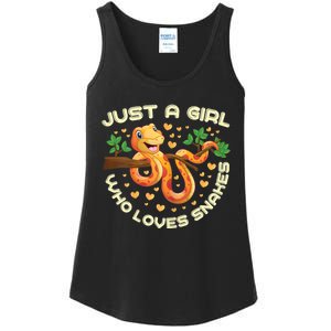 Just A Girl Who Loves Snakes Funny Snake Lover Gifts Ladies Essential Tank