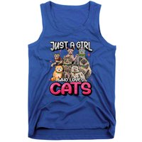 Just A Girl Who Loves Cats Cute Cat Lover Cat Mom Tank Top