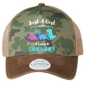 Just A Girl Who Loves Dinosaurs Legacy Tie Dye Trucker Hat