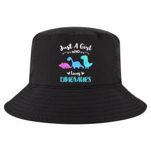 Just A Girl Who Loves Dinosaurs Cool Comfort Performance Bucket Hat