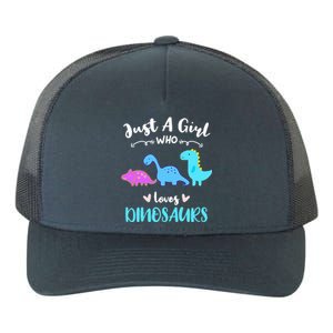 Just A Girl Who Loves Dinosaurs Yupoong Adult 5-Panel Trucker Hat