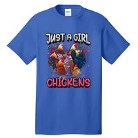 Just A Girl Who Loves Chickens Lover Farmers Tall T-Shirt