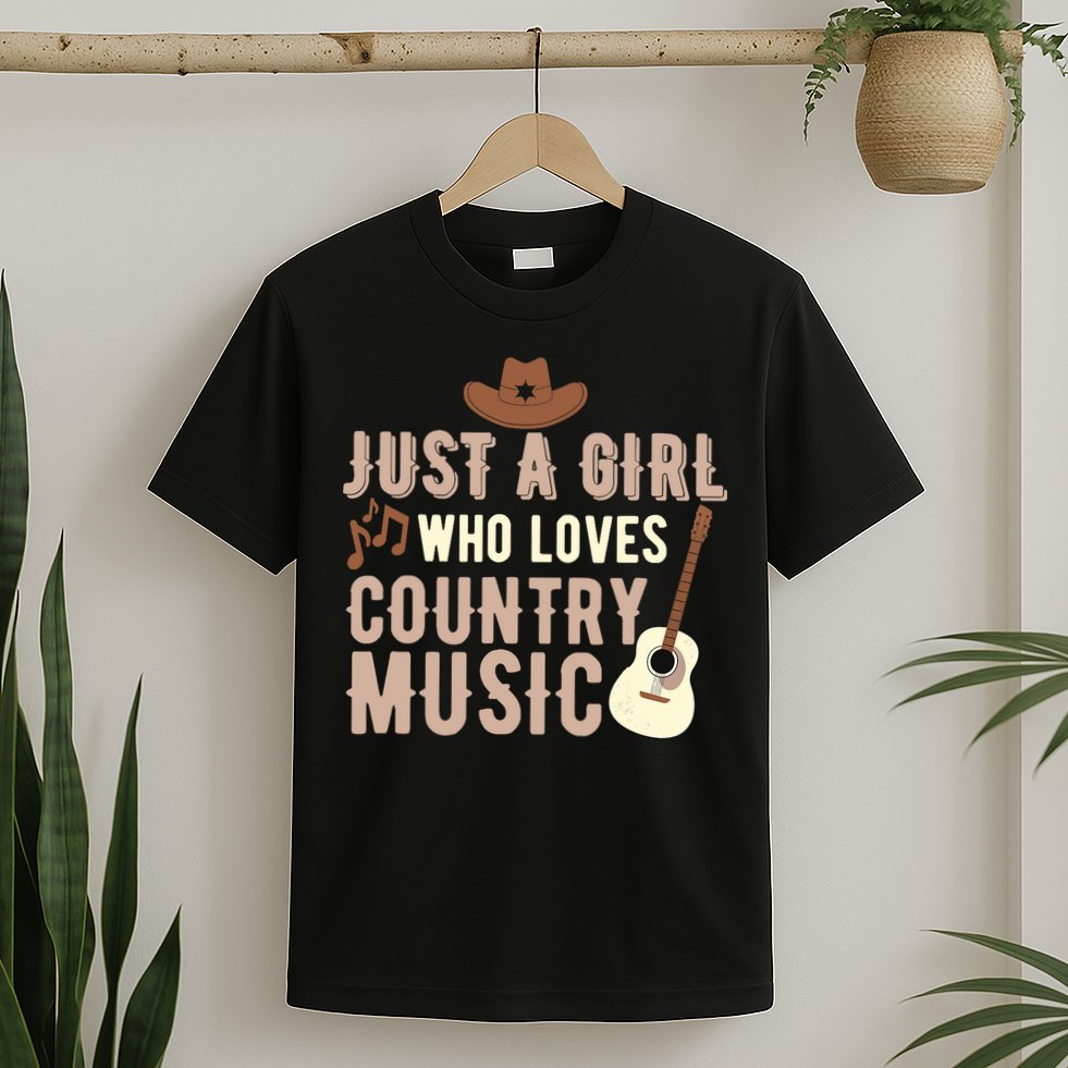 Just A Girl Who Loves Country Music T-Shirt