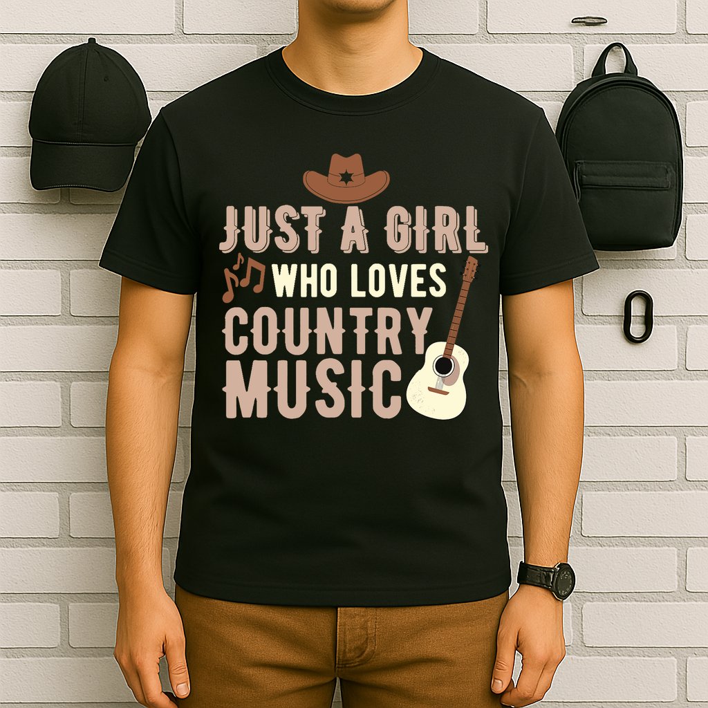 Just A Girl Who Loves Country Music T-Shirt