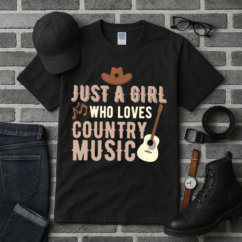 Just A Girl Who Loves Country Music Tall T-Shirt