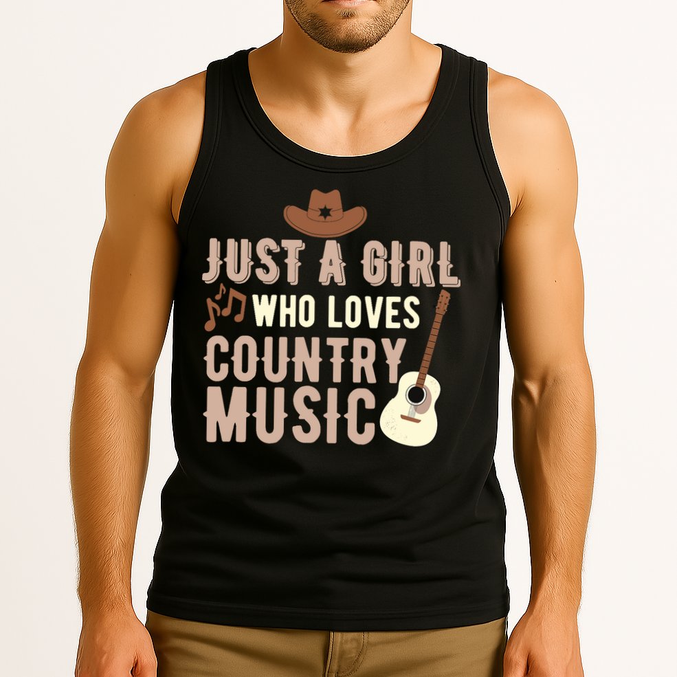 Just A Girl Who Loves Country Music Tank Top