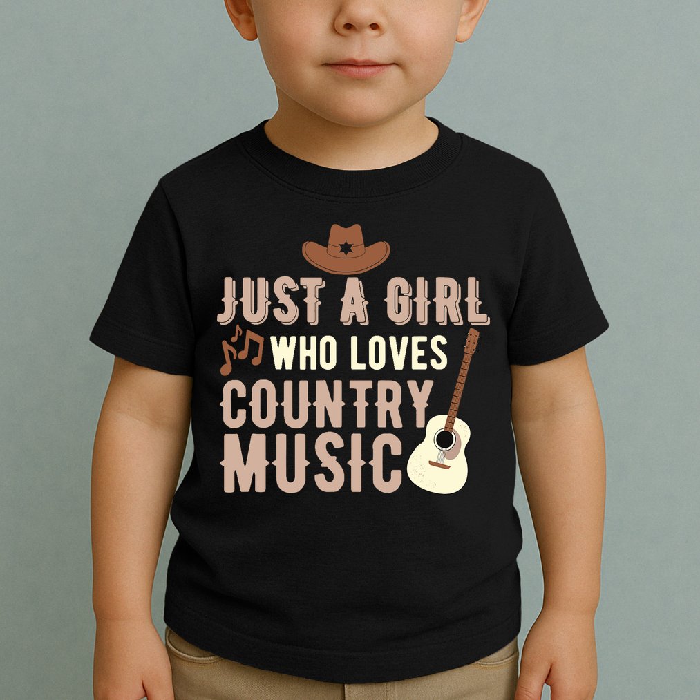 Just A Girl Who Loves Country Music Toddler T-Shirt