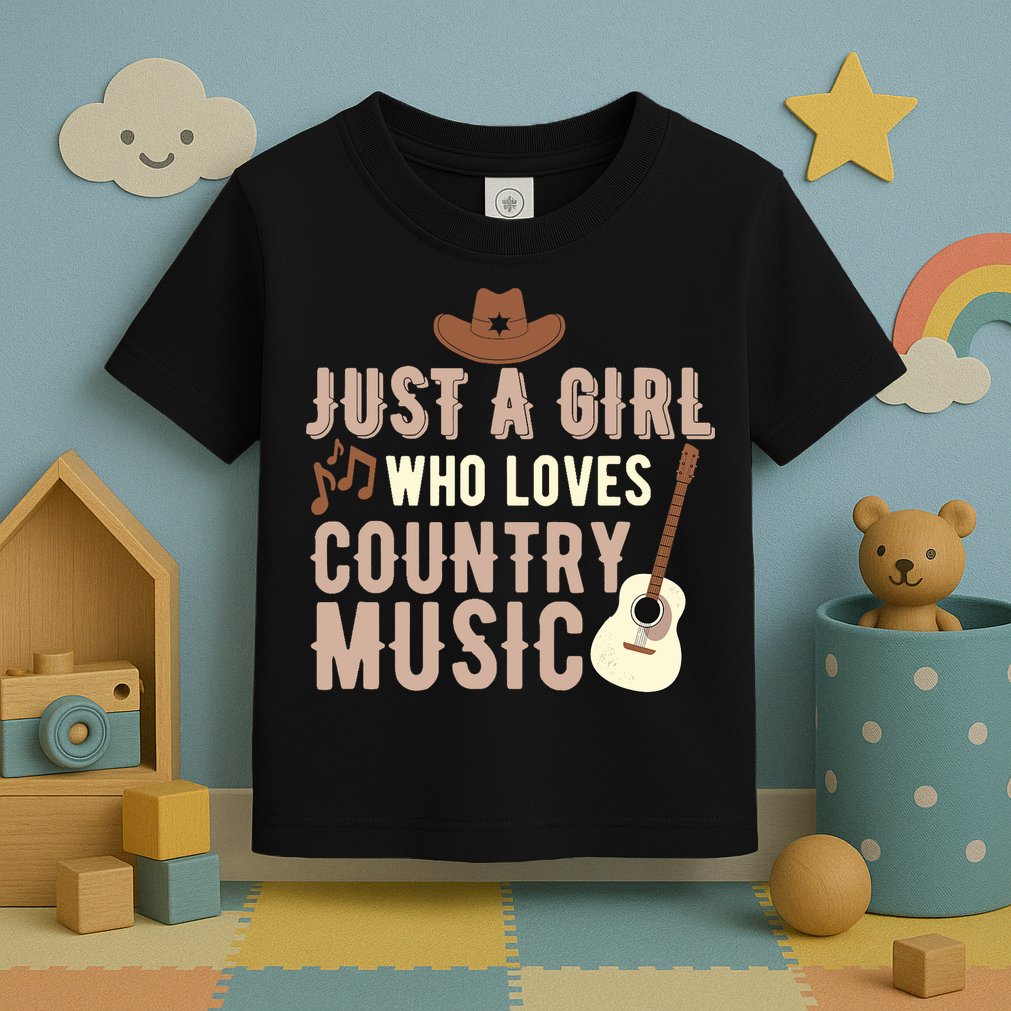 Just A Girl Who Loves Country Music Toddler T-Shirt