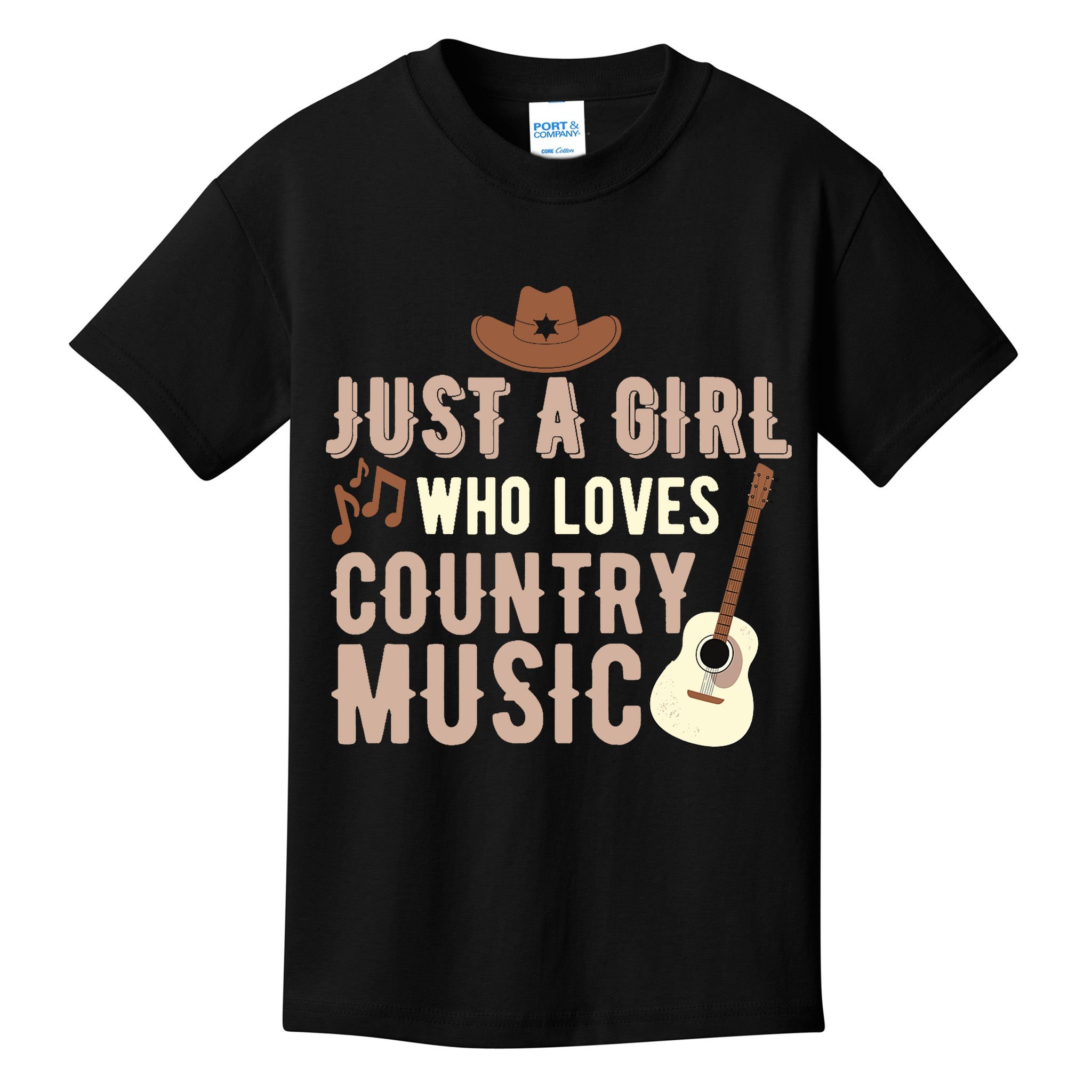 Just A Girl Who Loves Country Music Kids T-Shirt