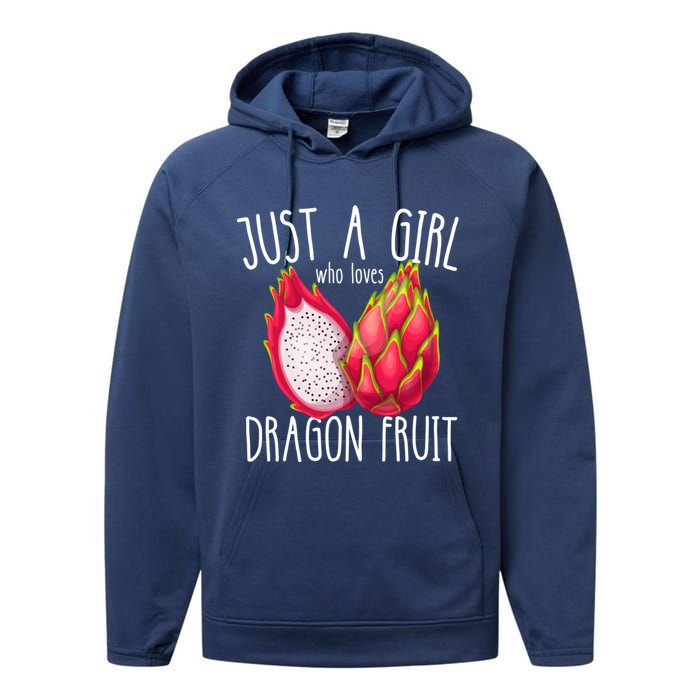 Just A Girl Who Loves Dragon Fruit Performance Fleece Hoodie