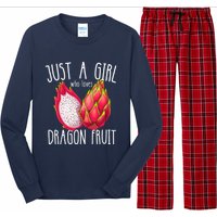 Just A Girl Who Loves Dragon Fruit Long Sleeve Pajama Set