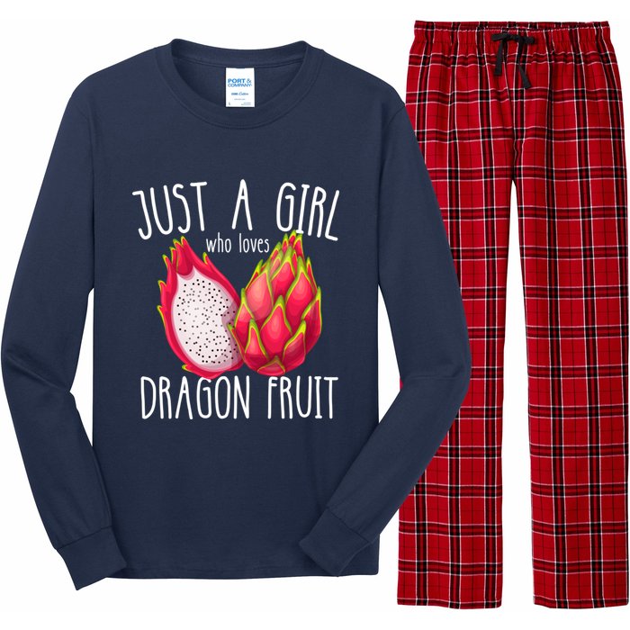 Just A Girl Who Loves Dragon Fruit Long Sleeve Pajama Set