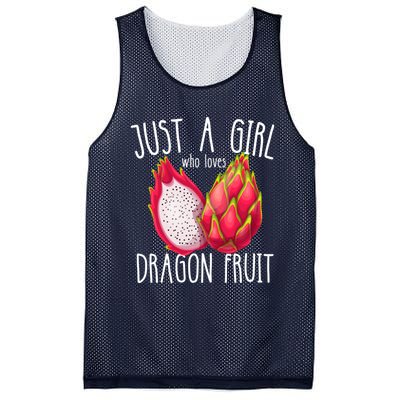 Just A Girl Who Loves Dragon Fruit Mesh Reversible Basketball Jersey Tank