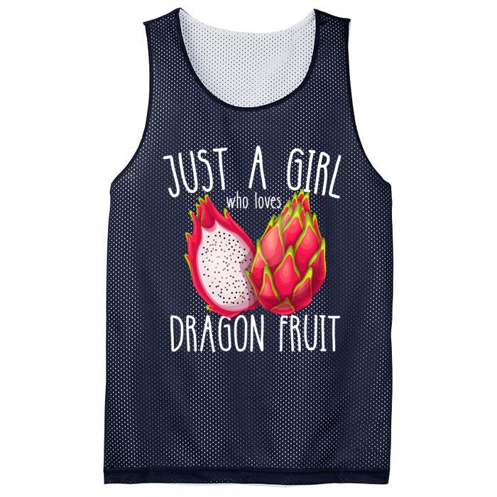 Just A Girl Who Loves Dragon Fruit Mesh Reversible Basketball Jersey Tank