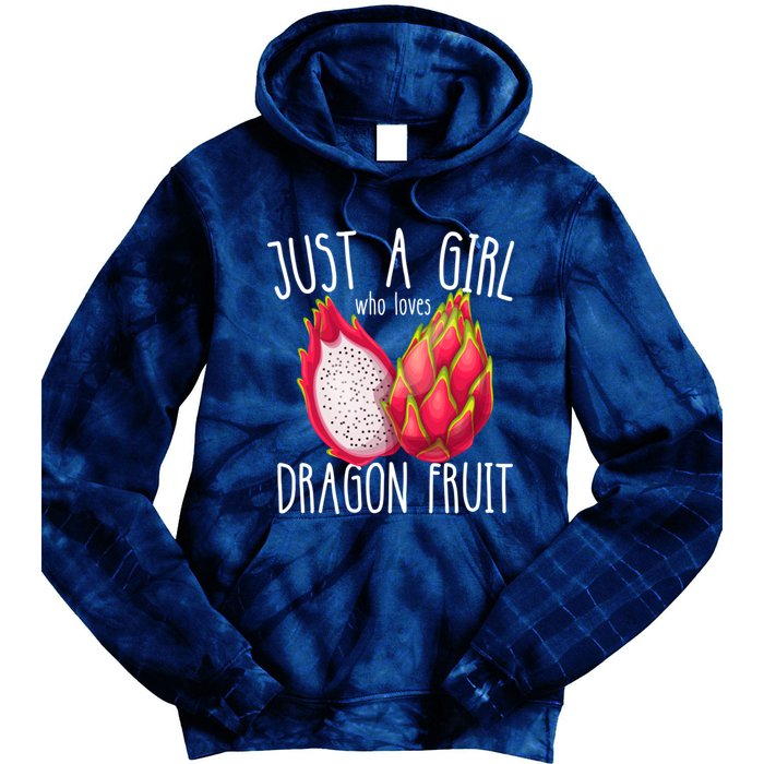 Just A Girl Who Loves Dragon Fruit Tie Dye Hoodie