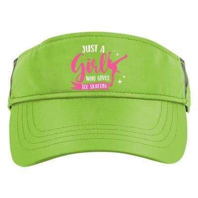 Just A Girl Who Loves Ice Skating Adult Drive Performance Visor